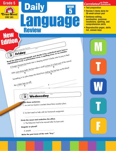 Evan-Moor Educational Publishers. Daily Language Review, Grade 5