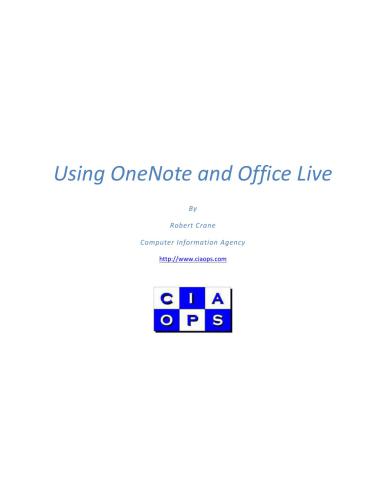 Using OneNote and Office Live