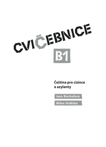 Cvičebnice B1. Čeština pro cizince a azylanty