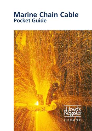 Lloyd’s Register. Marine Chain Cable Pocket Guide