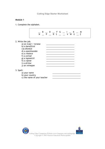 Cutting Edge Starter (extra resources with key)