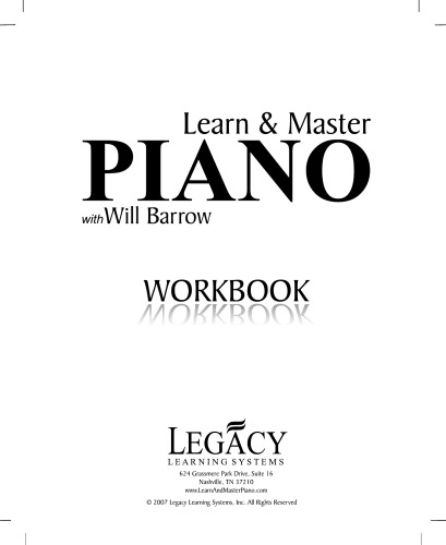 Learn & Master Piano with Will Barrow