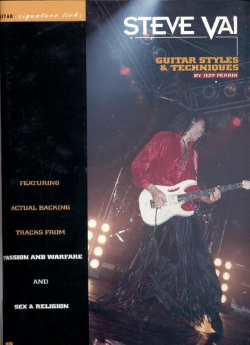 Steve Vai - Guitar Styles & Techniques (Guitar Tab Book)