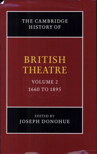 Cambridge History of British Theatre, Vol. 2, 1680 to 1895