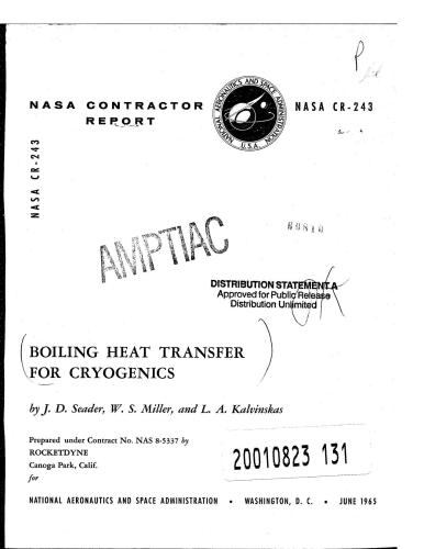 Boiling Heat Transfer for Cryogenics