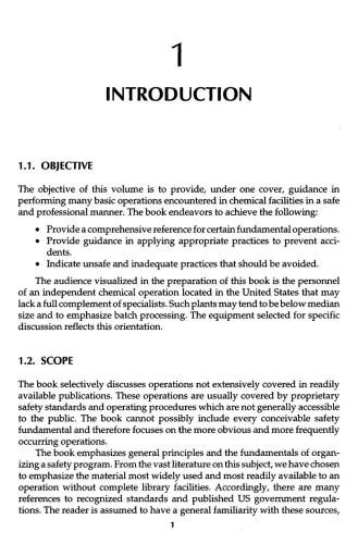 Center for Chemical Process Safety (CCPS). Guidelines for Process Safety Fundamentals in General Plant Operations