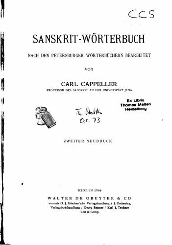 Sanskrit-Wörterbuch