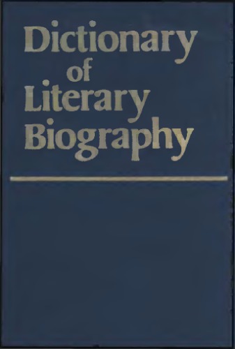 Dictionary of Literary Biography 329: Nobel Prize Laureates in Literature: Part 1 - Aganon-Eucken