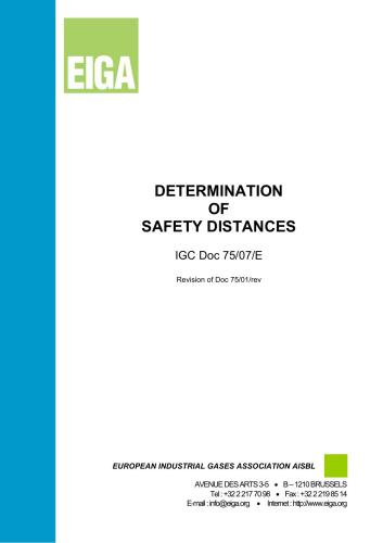 Determination of safety distances