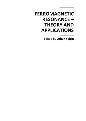 Ferromagnetic Resonance: Theory and Applications