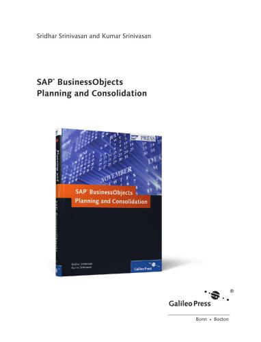 SAP BusinessObjects Planning and Consolidation