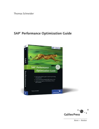 SAP Performance Optimization Guide