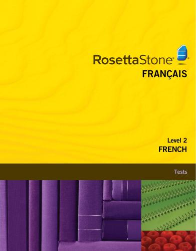 French. Level 2 - Tests