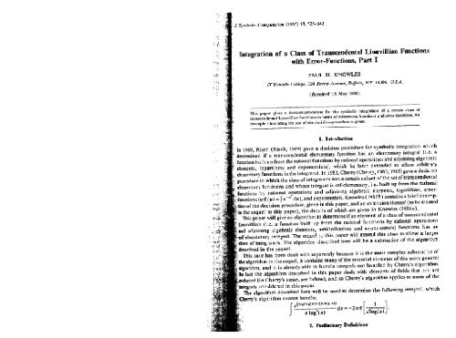 Integration of transcendental Liouvillian functions