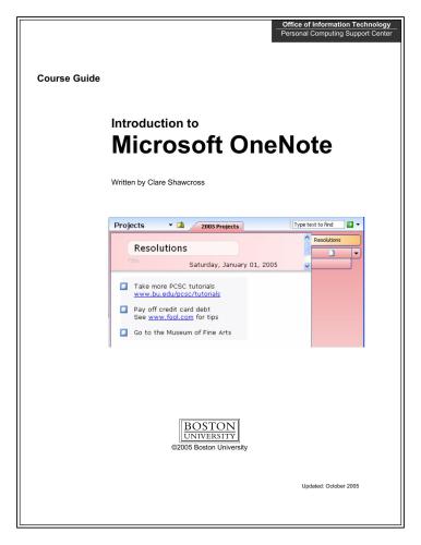 Introduction to Microsoft OneNote