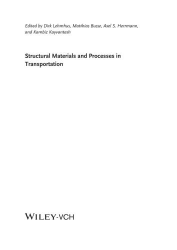 Structural Materials and Processes in Transportation