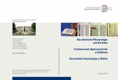 Die slawische Phraseologie und die Bibel - Славянская фразеология и Библия -Slovanská frazeológia a Biblia