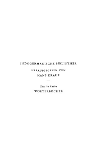 Russisches Etymologisches Wörterbuch. Bd. II