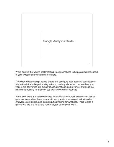 Your Guide to Google Analytics