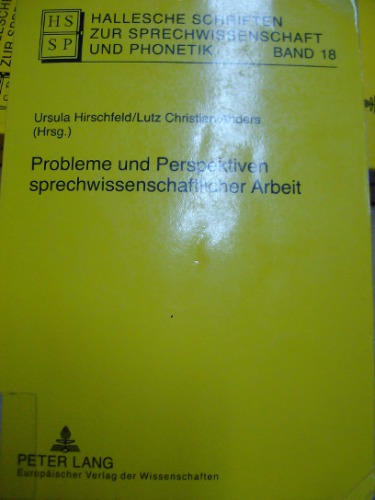 Hallesche Schriften zur Sprechwissenschaft und Phonetik Band 18