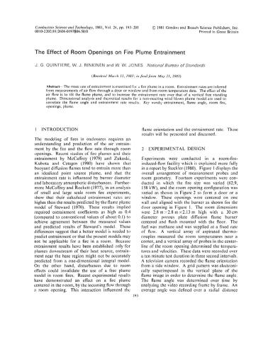 The effect of room openings on fire plume entrainment