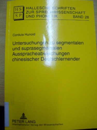 Hallesche Schriften zur Sprechwissenschaft und Phonetik Band 28