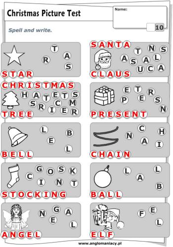 Worksheet - Christmas printables