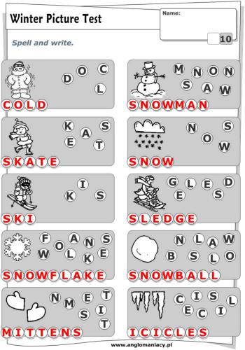 Worksheet - Winter Printables