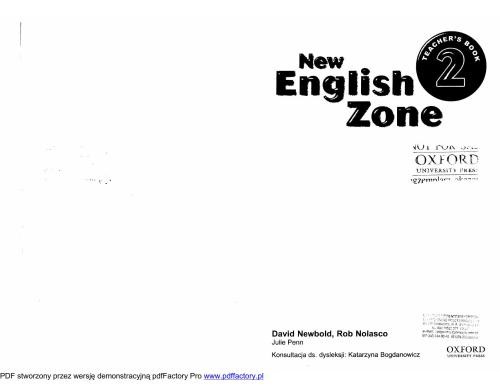 English Zone 2: Teacher's book