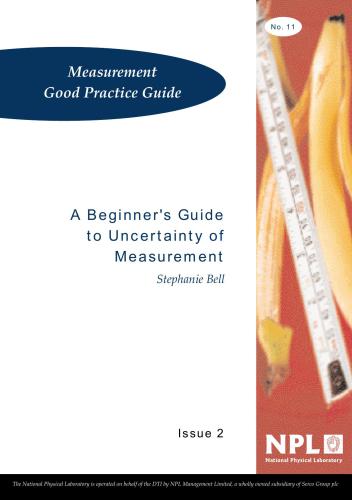 A Beginner's Guide to Uncertainty of Measurement