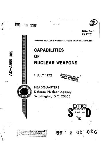 Capabilities of Nuclear Weapons. Part II, Damage Criteria