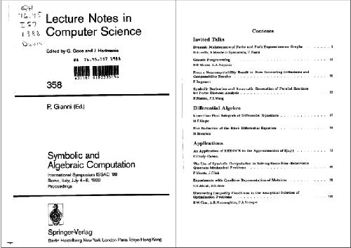 Proceedings ISSAC (Rome) TOC