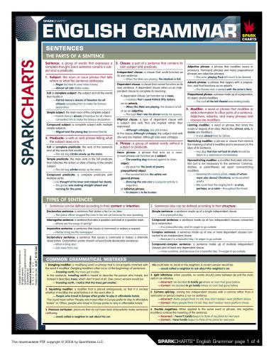 SparkCharts. English Grammar