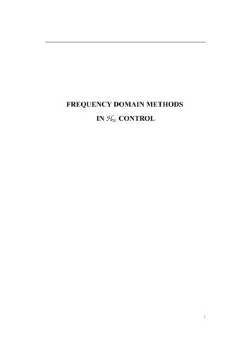 Frequency Domain Methods in H-infinity Control