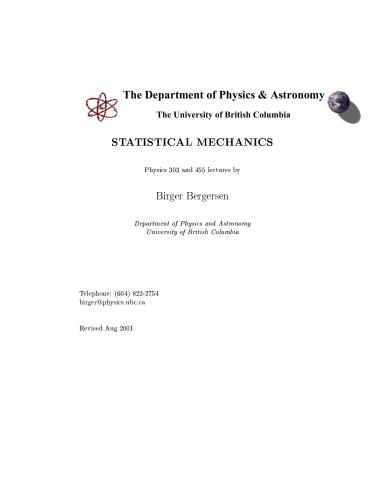 Statistical Mechanics