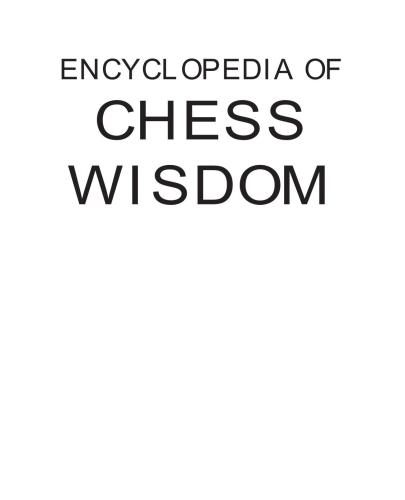 Encyclopedia of Chess Wisdom Excerpt