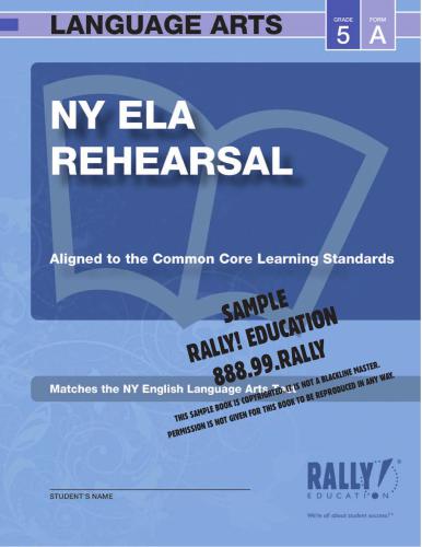 Rally Education. New York ELA Rehearsal. Grade 5. Sample