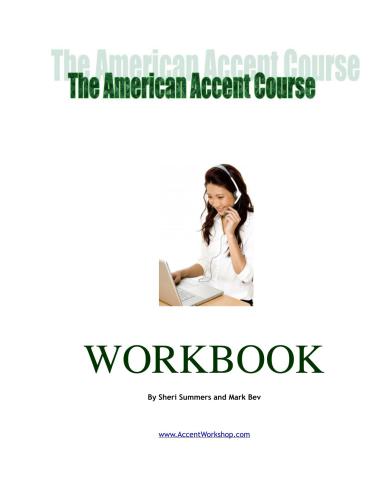 American Accent Course. Workbook