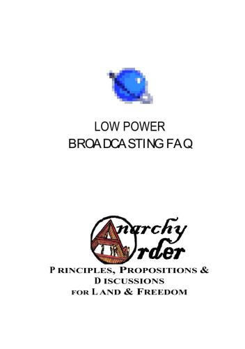 Low power broadcasting FAQ (Frequently asked questions)