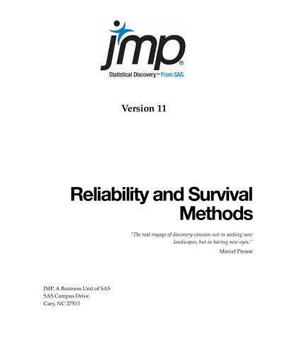 Reliability and Survival Methods