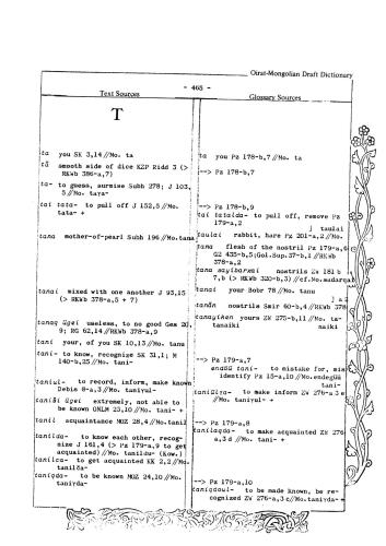 Materials for an Oirat-Mongolian to English citation dictionary (Part III)