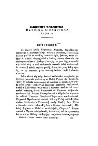 Marcin Bielski Kronika polska Marcina Bielskiego. T. 3, Księga 6 wraz z kontynuacją