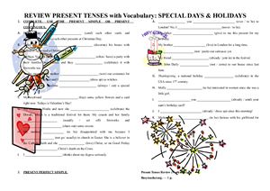 Present Tenses Review (Worksheet)