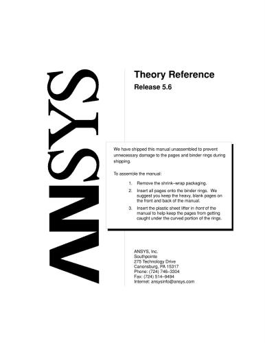 Ansys: Theory Reference, release 5.6