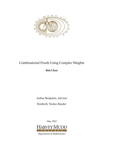 Combinatorial Proofs Using Complex Weights