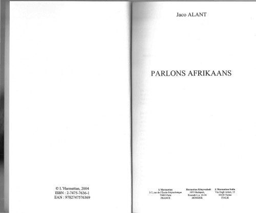 Parlons Afrikaans