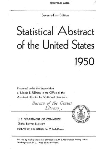 Statistical Abstracts of the United States 1950