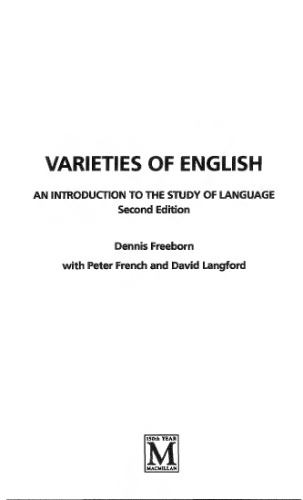 Varieties of English: An Introduction to the Study of Languages