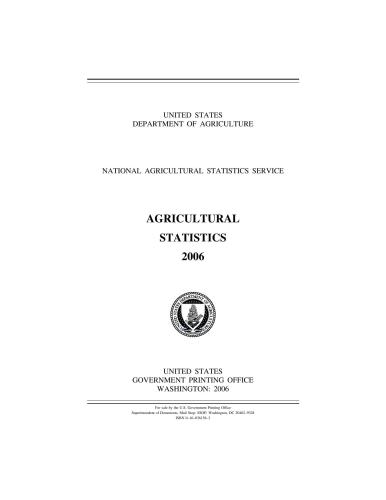 Agricultural statistics 2006