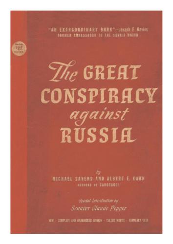 The Great Conspiracy Against Russia